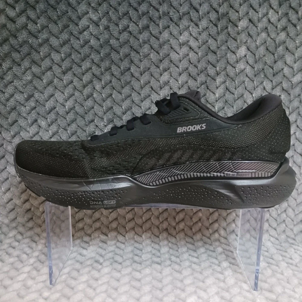 Brooks Adrenaline GTS 24 Black Ebony Women's Walking Running Shoes Size 9.5